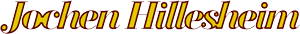 Logo mit dem Schriftzug "Jochen Hillesheim" in Gelbtönen