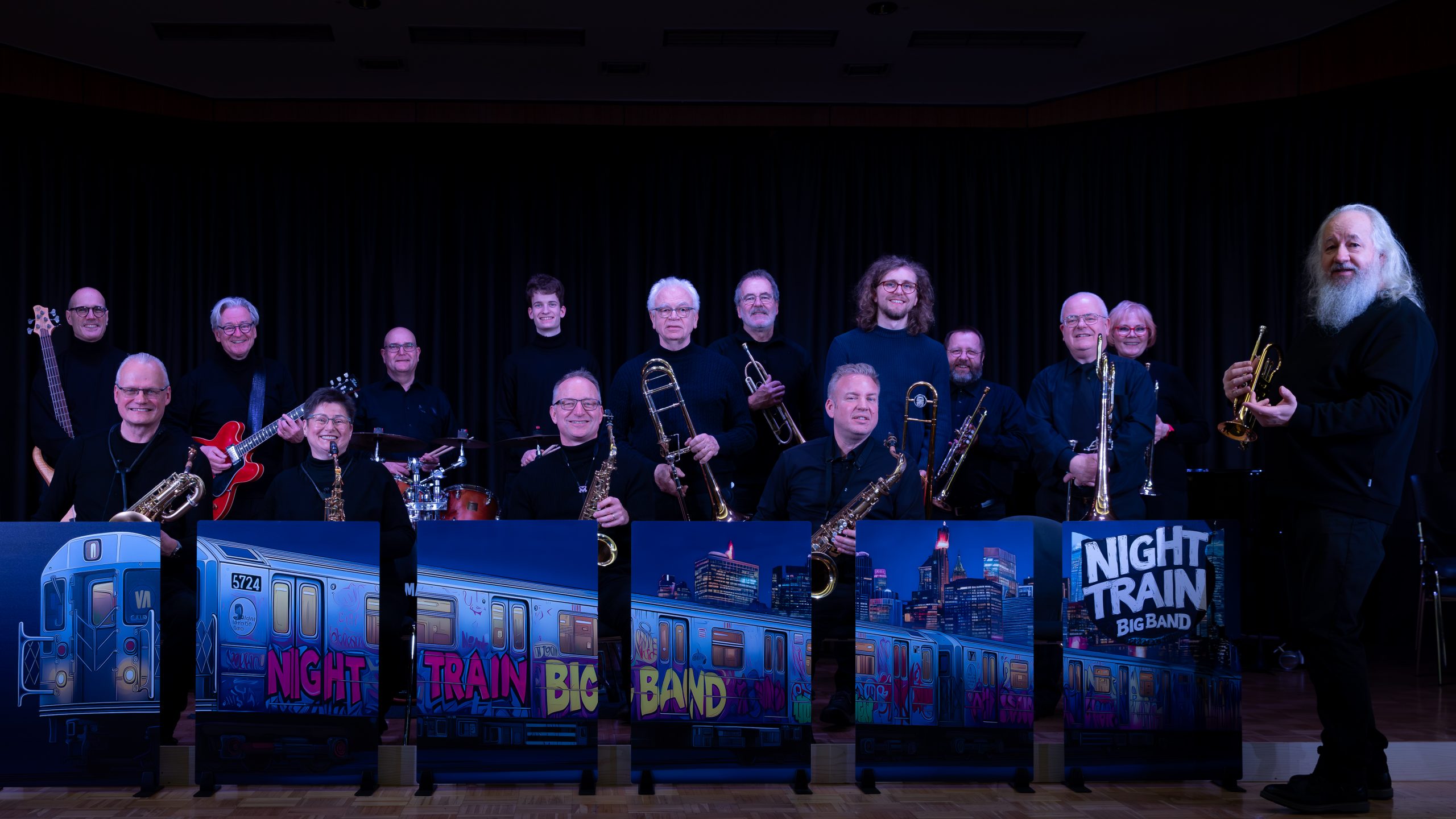 Als Gitarrist der "Night Train Big Band", Bad Honnef